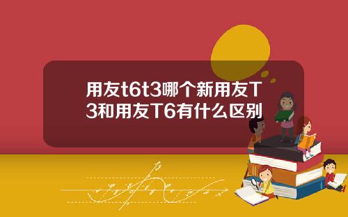 用友t6t3哪个新用友T3和用友T6有什么区别