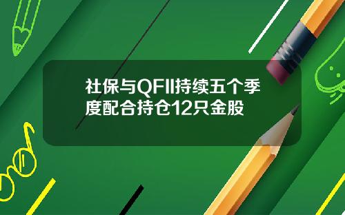 社保与QFII持续五个季度配合持仓12只金股