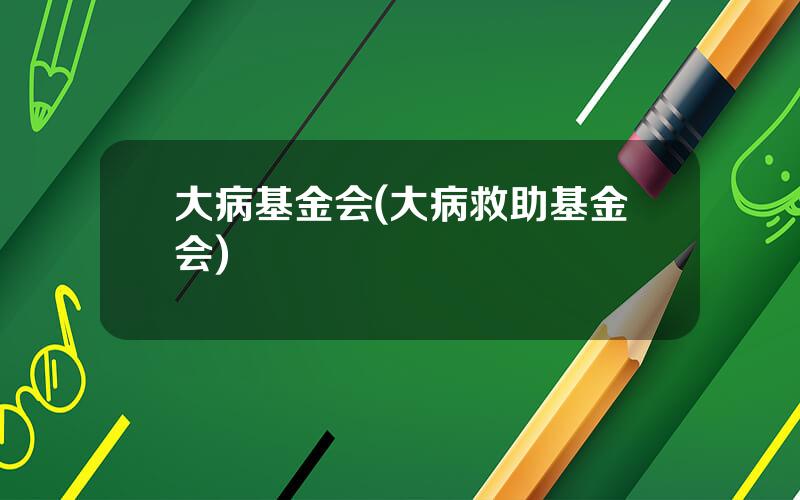 大病基金会(大病救助基金会)