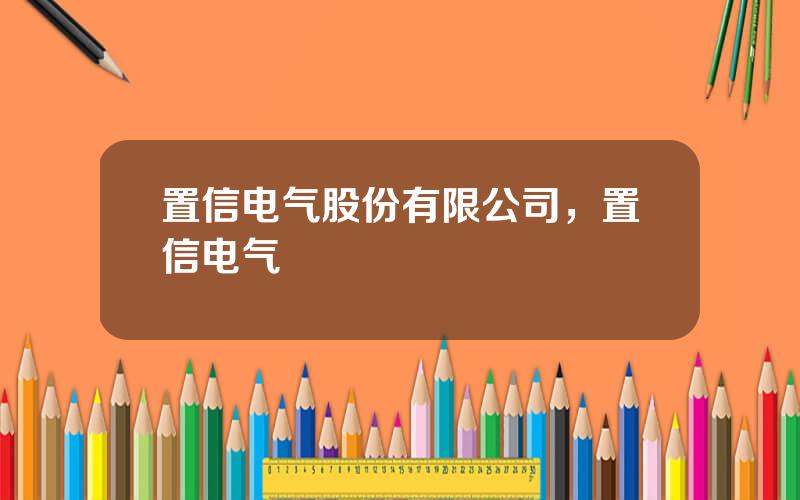 置信电气股份有限公司，置信电气