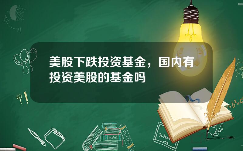 美股下跌投资基金，国内有投资美股的基金吗